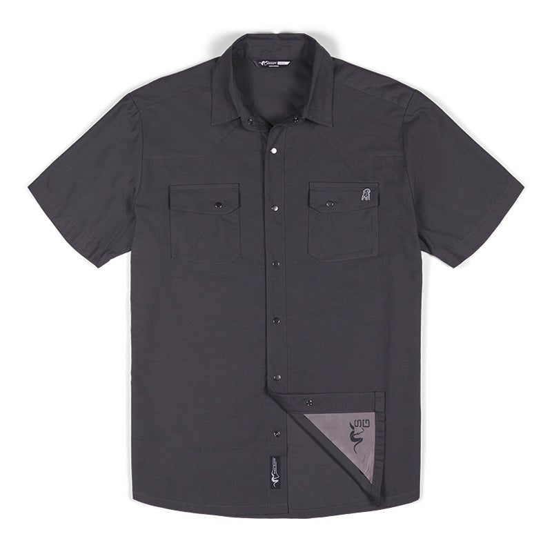 Breaks Snap Shirt SS - Carbon