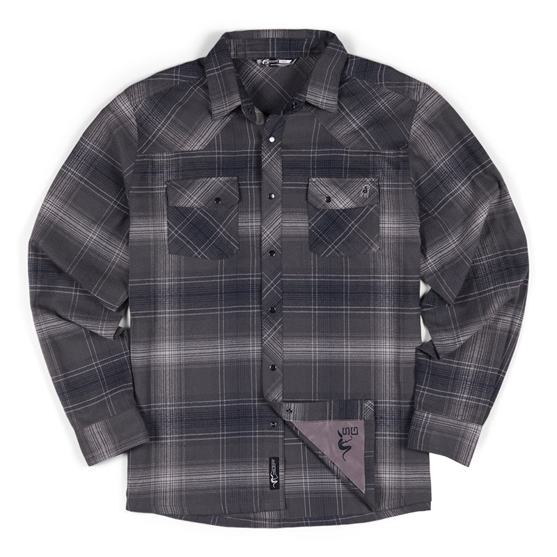 Timber Butte Snap Shirt SS - Carbon Plaid